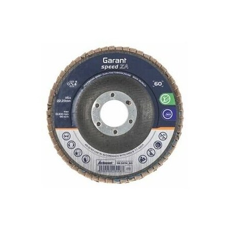 Garant Speed ZA Flap Disc, Dia: 115 mm, Grit: 60 565274 60